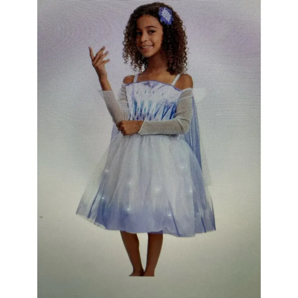 NWT Disney, frozen Elsa deluxe light up costume